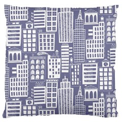 Building Citi Town Cityscape Large Cushion Case (two Sides)