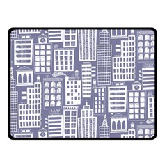 Building Citi Town Cityscape Double Sided Fleece Blanket (small) 