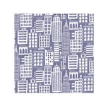 Building Citi Town Cityscape Small Satin Scarf (Square) Front