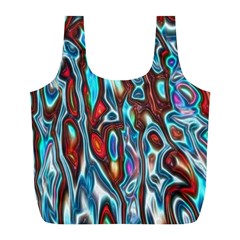 Dizzy Stone Wave Full Print Recycle Bags (l)  by Mariart