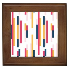 Geometric Line Vertical Rainbow Framed Tiles by Mariart