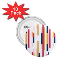 Geometric Line Vertical Rainbow 1 75  Buttons (10 Pack)