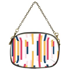 Geometric Line Vertical Rainbow Chain Purses (two Sides) 