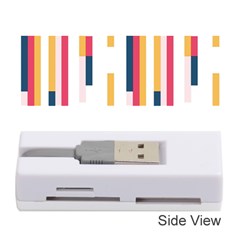 Geometric Line Vertical Rainbow Memory Card Reader (stick)  by Mariart