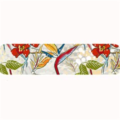 Flower Floral Red Green Tropical Large Bar Mats