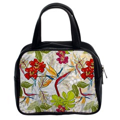 Flower Floral Red Green Tropical Classic Handbags (2 Sides) by Mariart