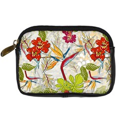 Flower Floral Red Green Tropical Digital Camera Cases by Mariart