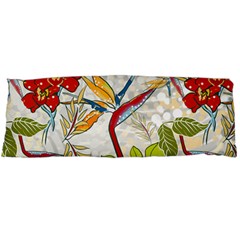 Flower Floral Red Green Tropical Body Pillow Case (dakimakura)