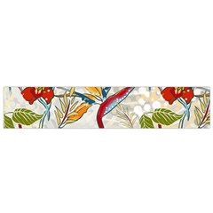 Flower Floral Red Green Tropical Flano Scarf (small) by Mariart