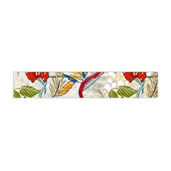 Flower Floral Red Green Tropical Flano Scarf (mini) by Mariart