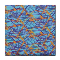 Geometric Line Cable Love Tile Coasters by Mariart