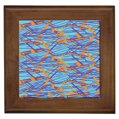 Geometric Line Cable Love Framed Tiles by Mariart