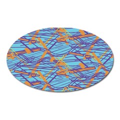 Geometric Line Cable Love Oval Magnet