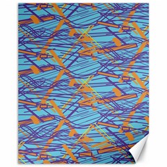 Geometric Line Cable Love Canvas 11  X 14   by Mariart