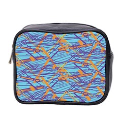 Geometric Line Cable Love Mini Toiletries Bag 2-side by Mariart