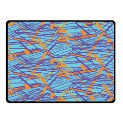 Geometric Line Cable Love Double Sided Fleece Blanket (small)  by Mariart