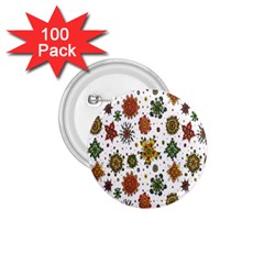 Flower Floral Sunflower Rose Pattern Base 1 75  Buttons (100 Pack)  by Mariart