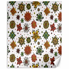 Flower Floral Sunflower Rose Pattern Base Canvas 16  X 20  