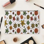 Flower Floral Sunflower Rose Pattern Base Cosmetic Bag (Large)  Back