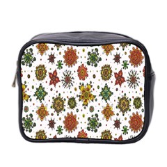 Flower Floral Sunflower Rose Pattern Base Mini Toiletries Bag 2-side by Mariart