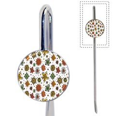 Flower Floral Sunflower Rose Pattern Base Book Mark by Mariart