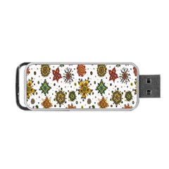 Flower Floral Sunflower Rose Pattern Base Portable Usb Flash (one Side) by Mariart