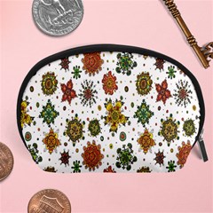 Flower Floral Sunflower Rose Pattern Base Accessory Pouches (large)  by Mariart