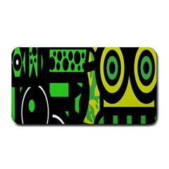 Half Grower Banner Polka Dots Circle Plaid Green Black Yellow Medium Bar Mats by Mariart