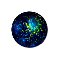 Electricsheep Mathematical Algorithm Displays Fractal Permutations Rubber Coaster (round)  by Mariart