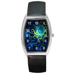 Electricsheep Mathematical Algorithm Displays Fractal Permutations Barrel Style Metal Watch