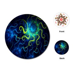 Electricsheep Mathematical Algorithm Displays Fractal Permutations Playing Cards (round)  by Mariart