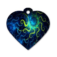 Electricsheep Mathematical Algorithm Displays Fractal Permutations Dog Tag Heart (one Side)