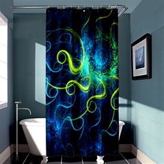 Electricsheep Mathematical Algorithm Displays Fractal Permutations Shower Curtain 36  X 72  (stall)  by Mariart