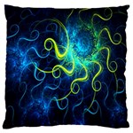 Electricsheep Mathematical Algorithm Displays Fractal Permutations Large Cushion Case (One Side) Front