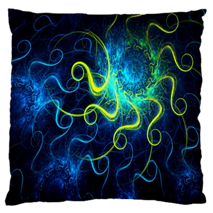 Electricsheep Mathematical Algorithm Displays Fractal Permutations Large Cushion Case (One Side)