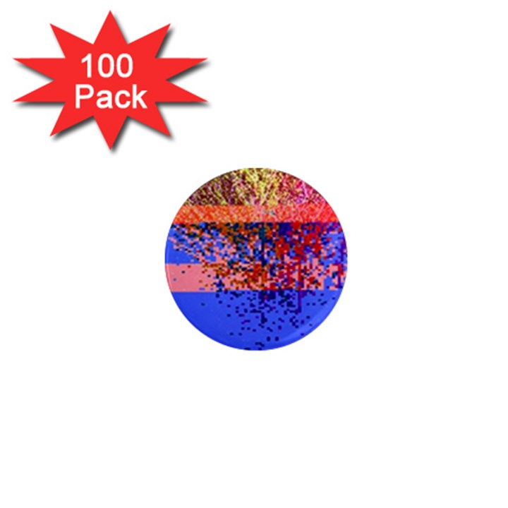 Glitchdrips Shadow Color Fire 1  Mini Magnets (100 pack) 