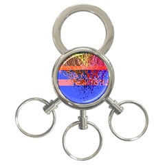 Glitchdrips Shadow Color Fire 3-ring Key Chains by Mariart