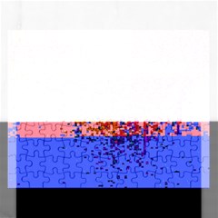 Glitchdrips Shadow Color Fire Rectangular Jigsaw Puzzl by Mariart