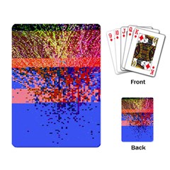 Glitchdrips Shadow Color Fire Playing Card by Mariart