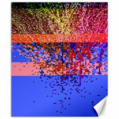 Glitchdrips Shadow Color Fire Canvas 8  X 10  by Mariart