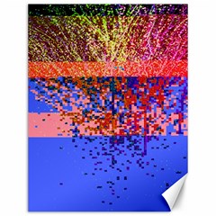 Glitchdrips Shadow Color Fire Canvas 12  X 16   by Mariart