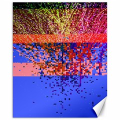 Glitchdrips Shadow Color Fire Canvas 16  X 20   by Mariart