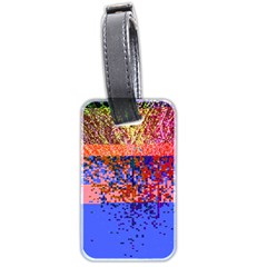 Glitchdrips Shadow Color Fire Luggage Tags (two Sides)