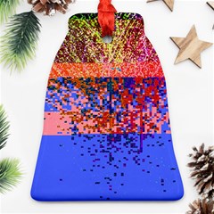 Glitchdrips Shadow Color Fire Ornament (bell) by Mariart