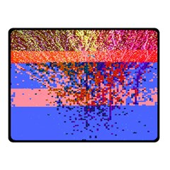 Glitchdrips Shadow Color Fire Double Sided Fleece Blanket (small)  by Mariart