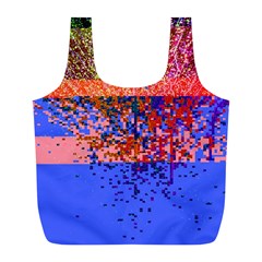 Glitchdrips Shadow Color Fire Full Print Recycle Bags (l)  by Mariart