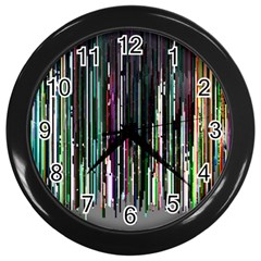 Heimbold Sign Random Shadow Line Vertical Light Wall Clocks (black) by Mariart