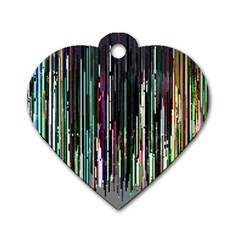 Heimbold Sign Random Shadow Line Vertical Light Dog Tag Heart (one Side) by Mariart