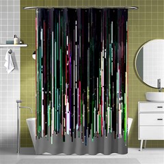 Heimbold Sign Random Shadow Line Vertical Light Shower Curtain 48  X 72  (small) 