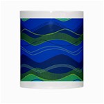 Geometric Line Wave Chevron Waves Novelty White Mugs Center